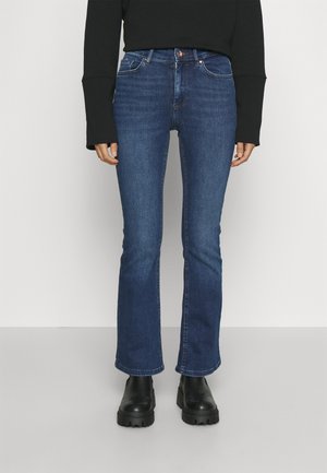 Flared-farkut - dark-blue denim