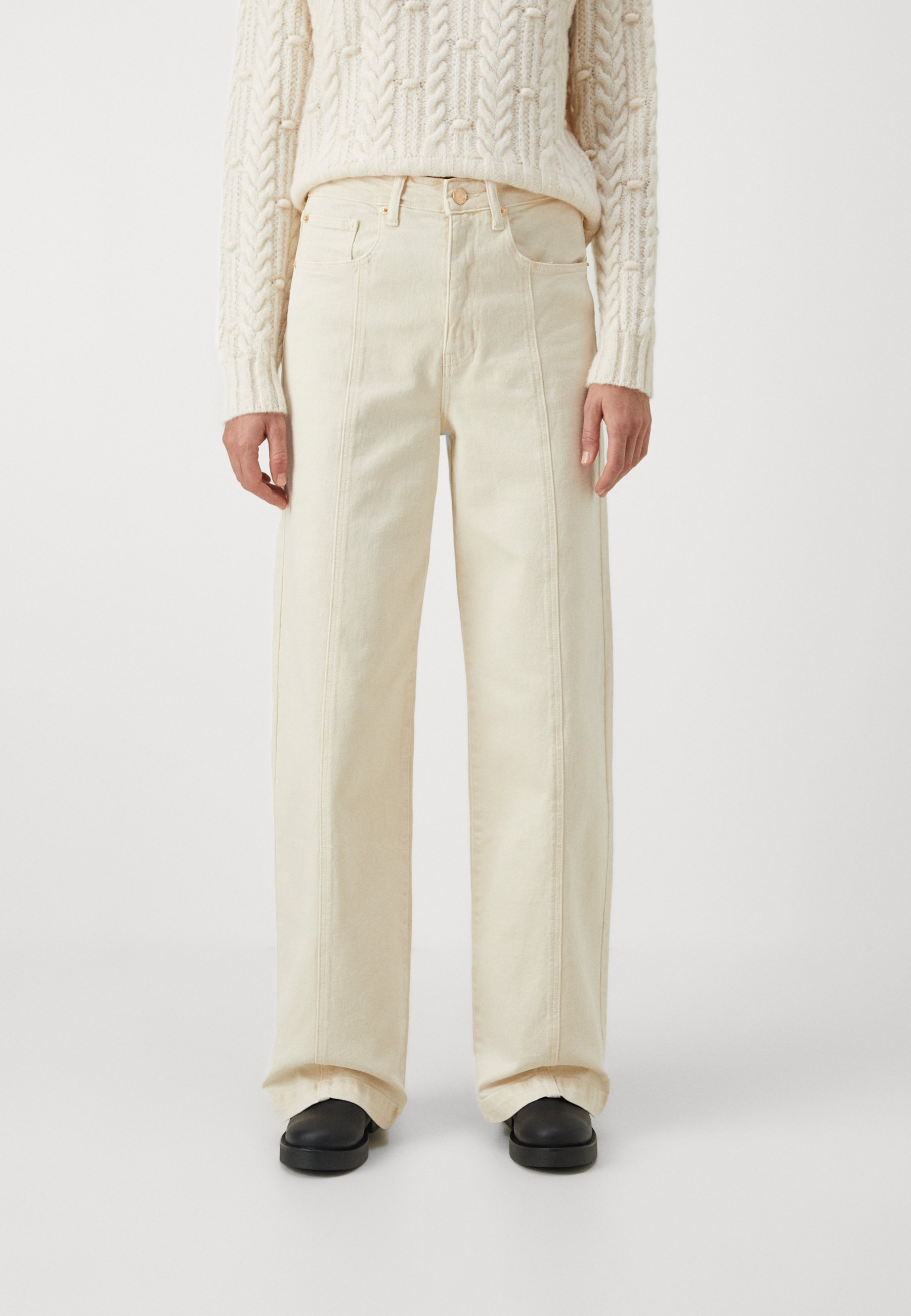 ONLY Wide Fit Jeans - Vita Alta Gamba Larga - 100% Cotone - Foto 11