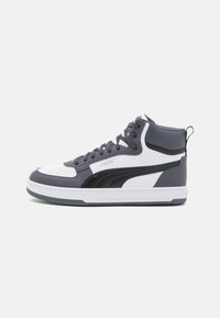 Puma - CAVEN 2.0 MID UNISEX - Vysoké tenisky - white/black/strong gray/silver Miniatúrny obrázok 1