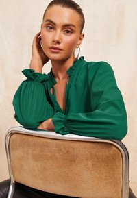 Friends Like These REGULAR FIT LONG SLEEVE TIE - Camicetta - green