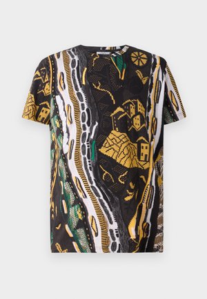 Carlo Colucci UNISEX - Print T-shirt - yellow/green