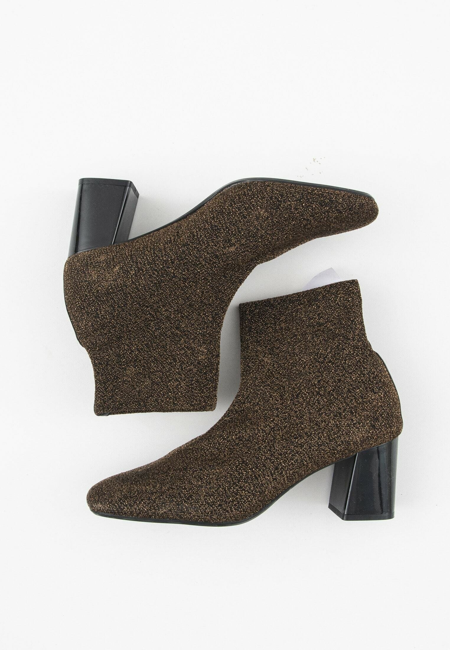 Mango Botines camperos - gold/dorado - Zalando.es