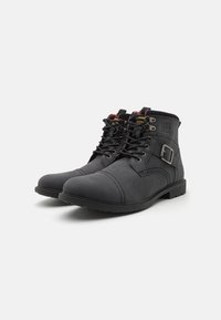 Jack & Jones JFWSHELBY BOOT - Bottines à lacets - anthracite/noir Jack & Jones JFWSHELBY BOOT - Bottines à lacets - anthracite/noir