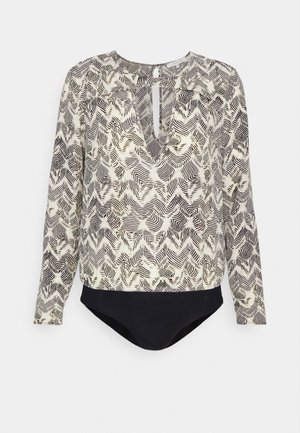 Patrizia Pepe MAGLIA - Long sleeved top - neutral animalier