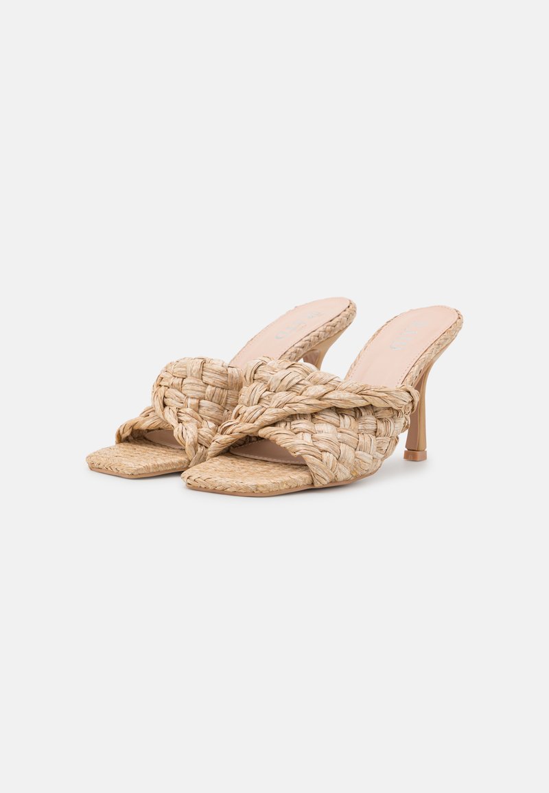 Damen Flache Pantoletten | RAID SAMAIRA Pantolette hoch natural/beige - VJ50607 Damen Flache Pantoletten | RAID SAMAIRA Pantolette hoch natural/beige - VJ50607