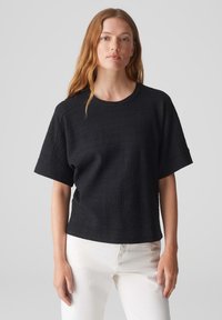 OPUS - KURZARM SILCHEN - Print T-shirt - black Thumbnail Image 1