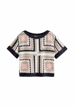 SHORT SLEEVE CREW NECK REGULAR FIT - Print T-shirt - blue pattern