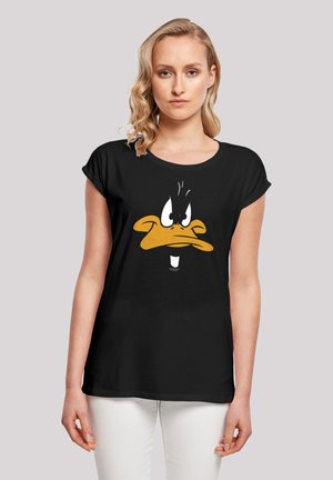 LOONEY TUNES DAFFY DUCK BIG FACE - Print T-shirt - black