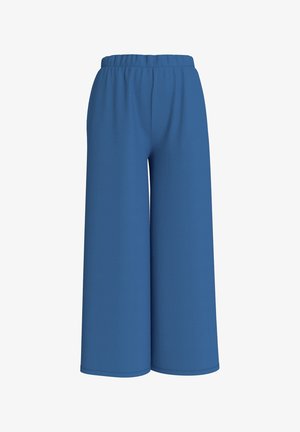 VILA WEITE CULOTTE MIT ELASTISC HEM BUND - Tracksuit bottoms - blau