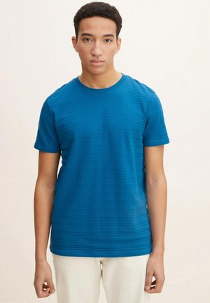 MIT STRUKTUR - T-shirt basic - blue petrol