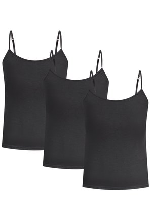 3X MODAL SPAGHETTI TOP - Top - schwarz