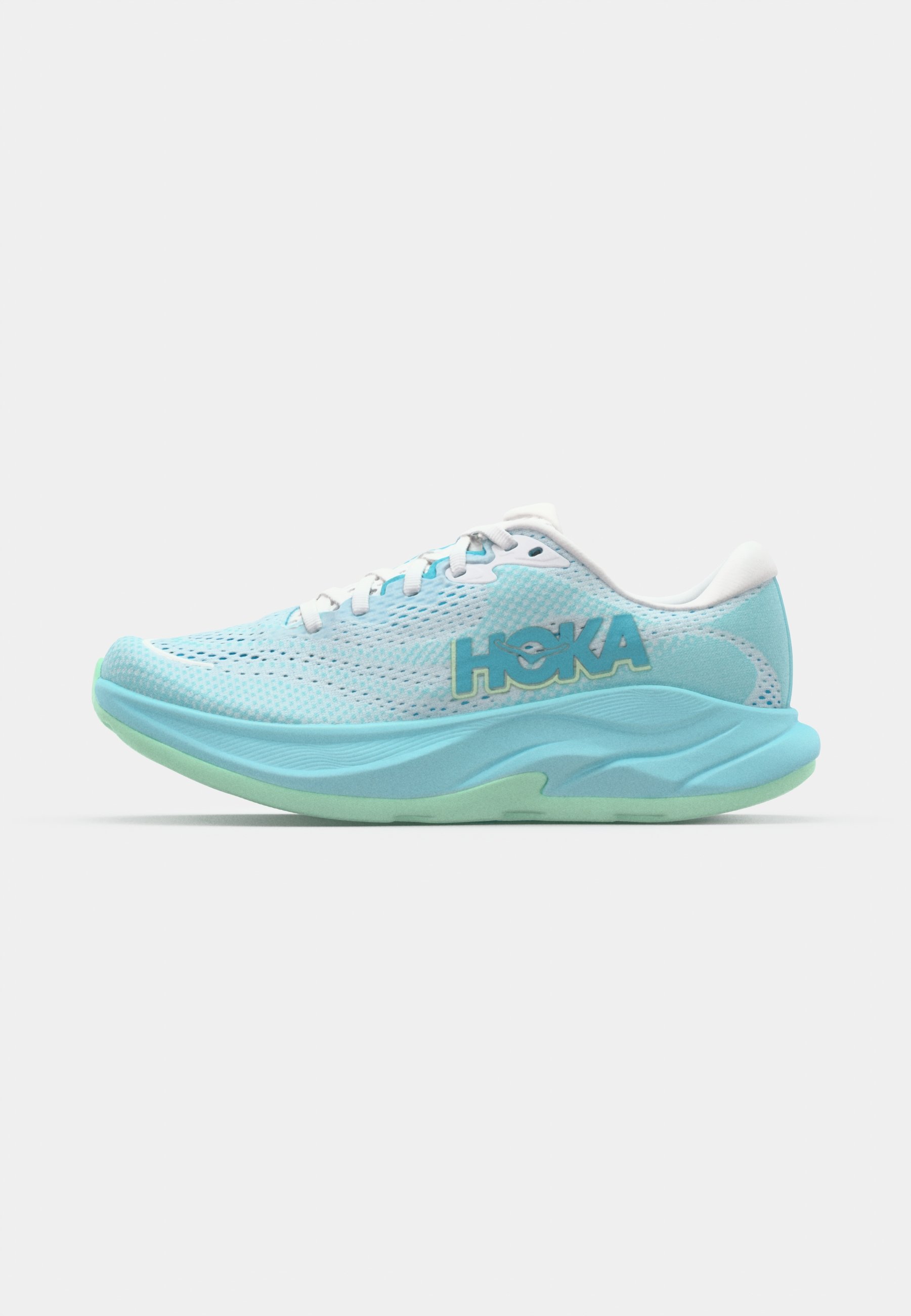 HOKA RINCON 4 - Road running shoes - frost/blue spark/light blue
