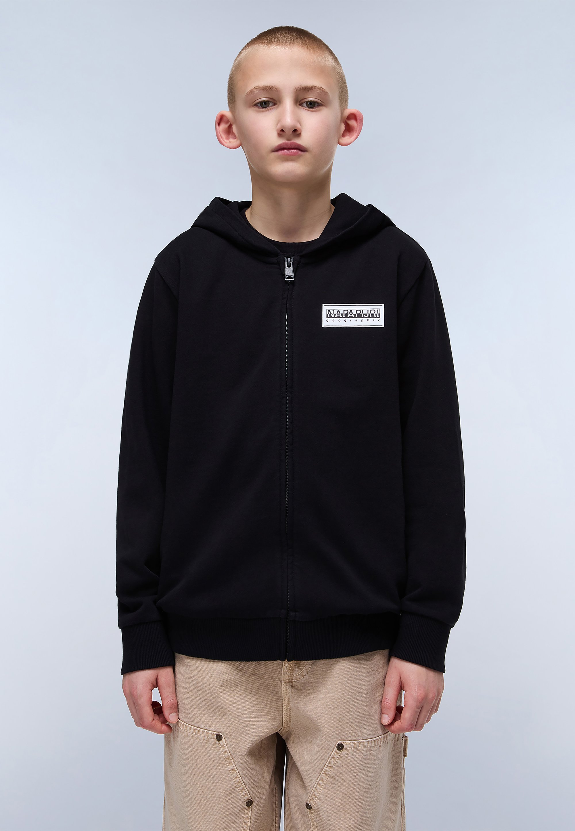 Napapijri CHAMOIS UNISEX Zip-up sweatshirt black