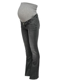 ONLY MATERNITY OLMBLUSH LIFE FLARED  - Jean flare - grey denim