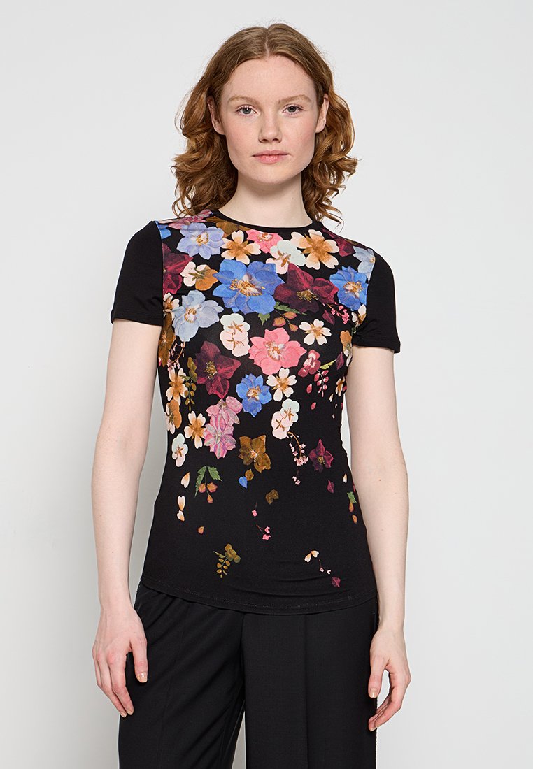 Ted Baker T-shirt print zwart
