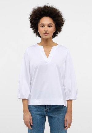SATIN SHIRT - LOOSE FIT - Blouse - weiß