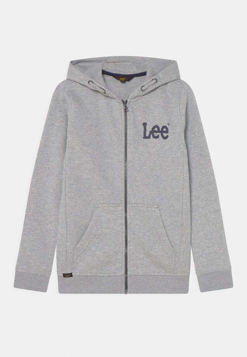 Lee Sweater met rits lichtgrijs gemêleerd