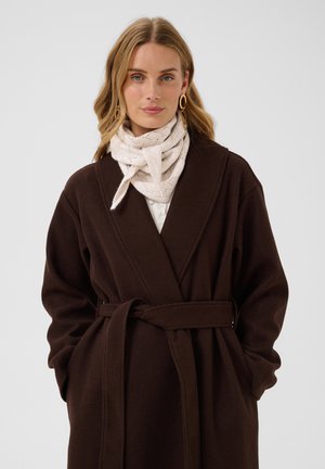 Cream, CRULLEA KNIT SCARF - Fular - oat melange
