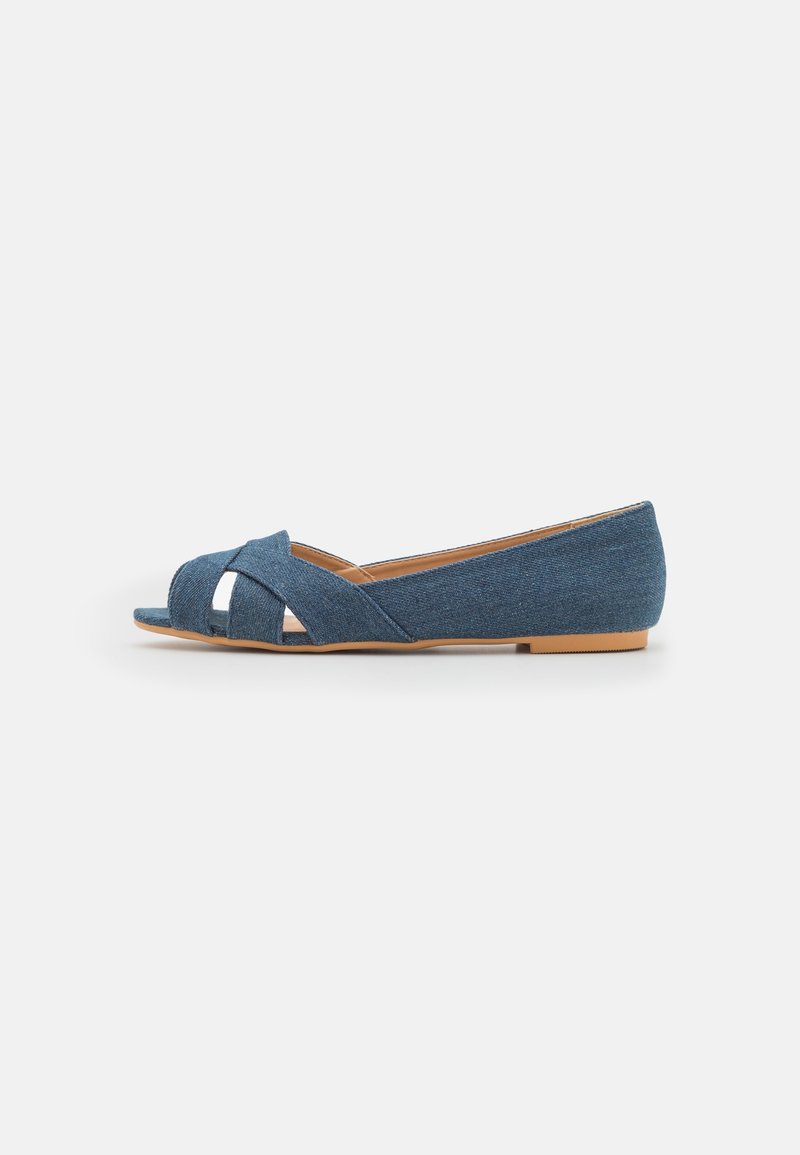 Anna Field Ballerines à bout ouvert blue/bleu (Seconde main