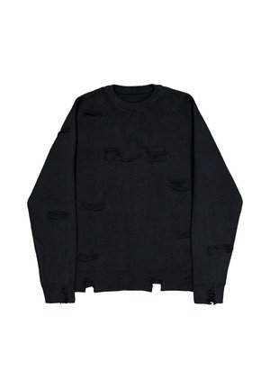 DISTRESSED LOGO - Maglione - black