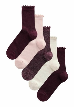 ANKLE 5 PACK   - Ponožky - purple