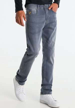 NORMALE PASSFORM  MITTLERE LEIBHÖHE GRÖSSE IN ZOLL - Straight leg jeans - grau