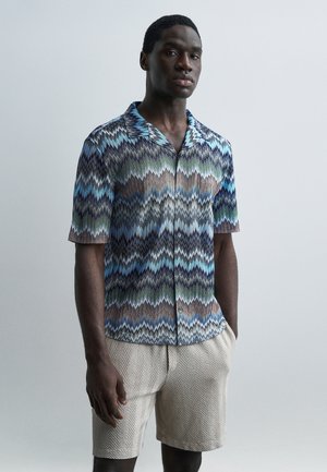 SHORT SLEEVE SHIRT - Košeľa - multicolor blue tones