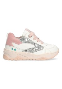 BunniesJR - CISKE CHUNKY  - Babyschoenen - wit roze zilver Miniatuurafbeelding 1