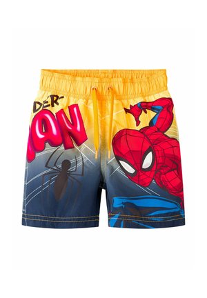 Name it BADESHORTS SPIDER-MAN - Shorts da mare - orange pop