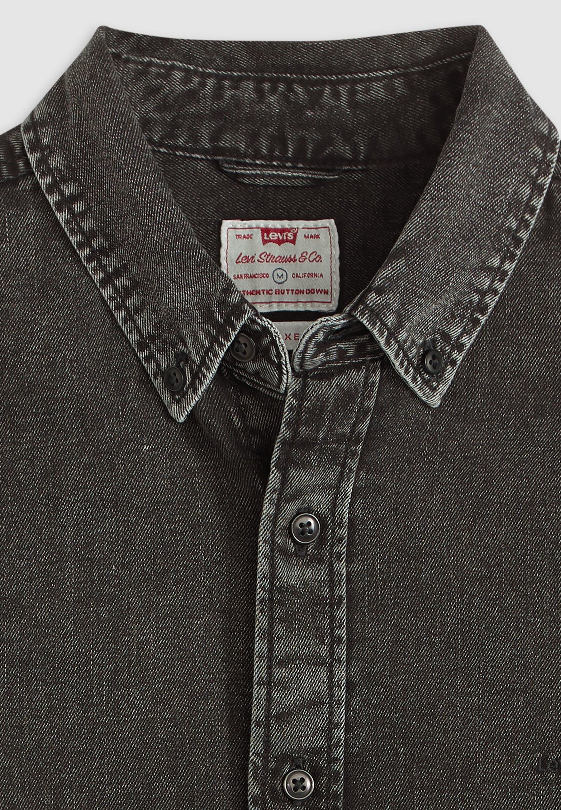 Levi's® AUTHENTIC - Shirt - gizmo washed black/black denim