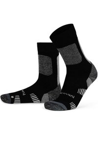 Normani MID CUT MERINO HIKERS 2 PACK - Socken - schwarz