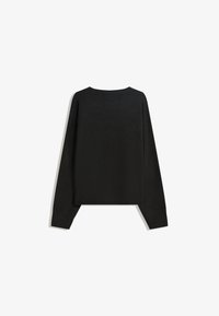 Bershka Strickpullover - black