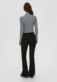 QS MIT ROLLSAUM - Longsleeve - grau meliert