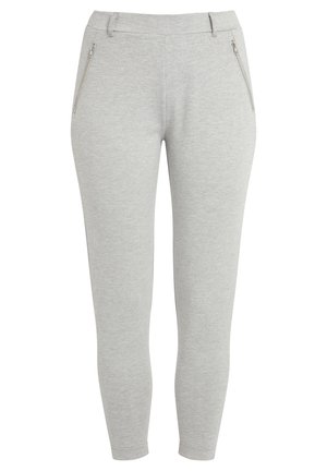 Hallid hallid retuusid, mis on valmistatud pehmest ja venivast kangast. Omab elastset vöökohta ja kahte lukuga taskut ees. Kitsenev jala disain.