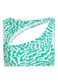 KARL LAGERFELD ASYMMETRICAL  - Vrchný diel bikín - animal elektrika green pattern
