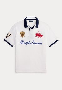 CLASSIC FIT CREST MESH POLO SHIRT - Πόλο - white