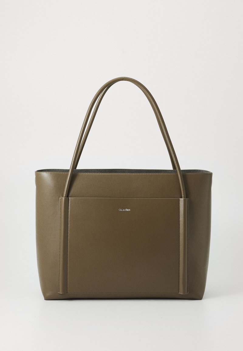 Calvin Klein LARGE SHOPPER - Shopping bag - teak
