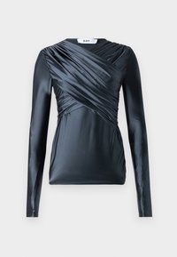 KIRA GLOSSY STRETCH - Longsleeve - black