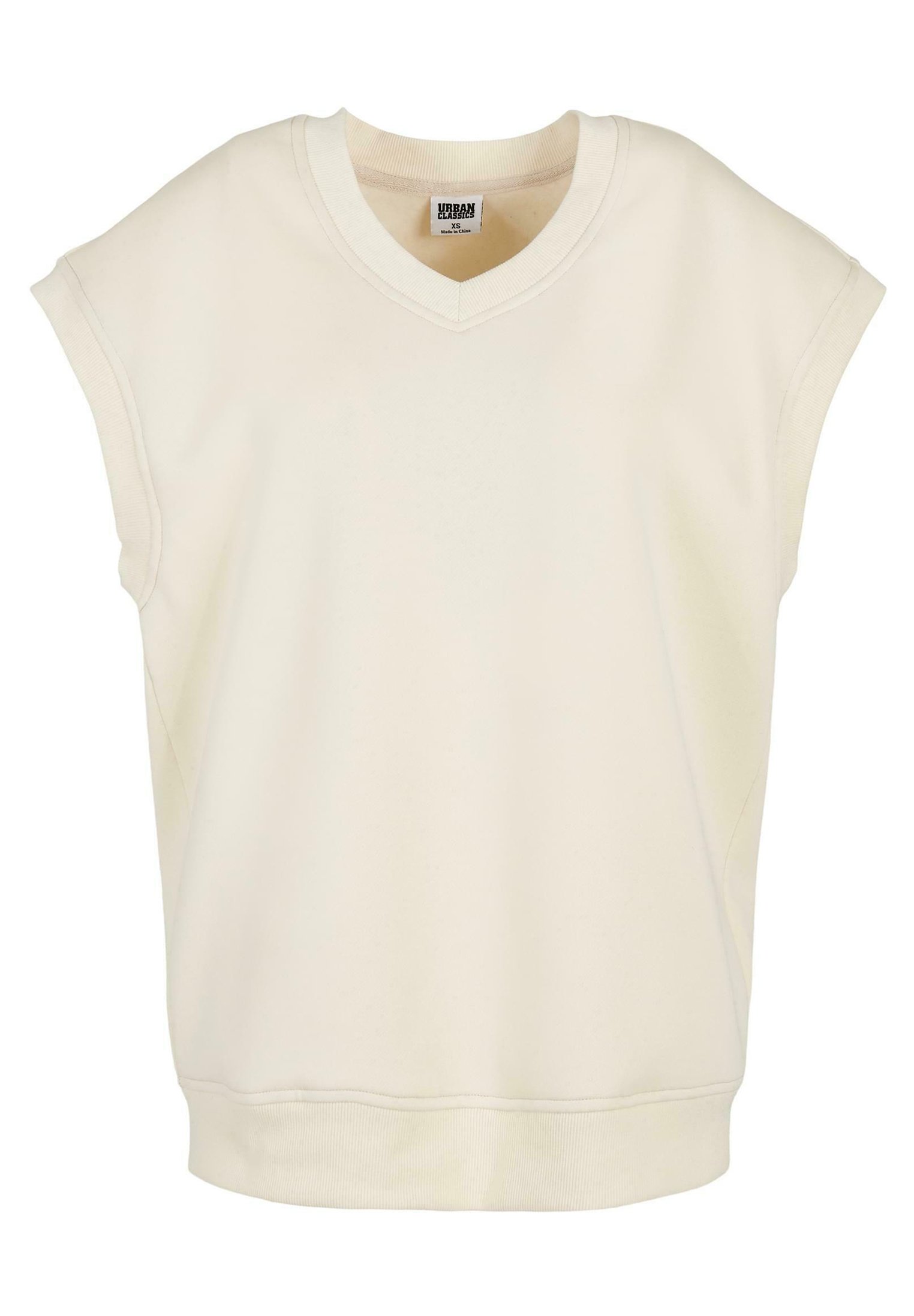 Urban Classics Damen Oversized Sweat Slipover – Lässiger Pullunder Mit V-Ausschnitt, Aus Baumwolle/Fleece