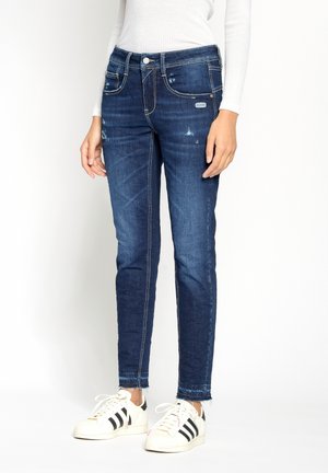 94AMELIE CROPPED - Slim fit jeans - indigo destroy