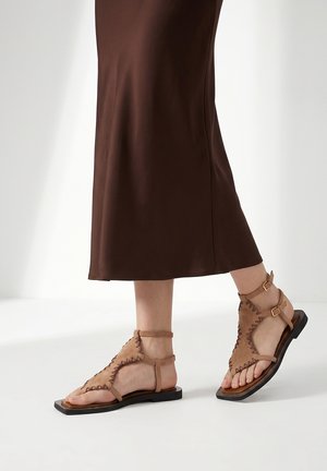 Marc Ellis, MARC ELLIS HEELED SHOE - Infradito - camel