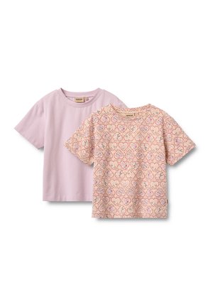 Wheat, 2 T-SHIRT S/S ELLA - T-shirt imprimé - magenta heart flowers