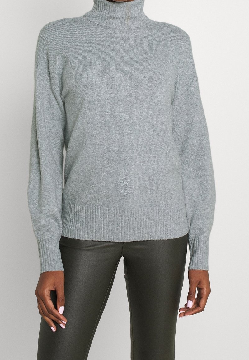 PIECES Tall Pullover - mottled light grey