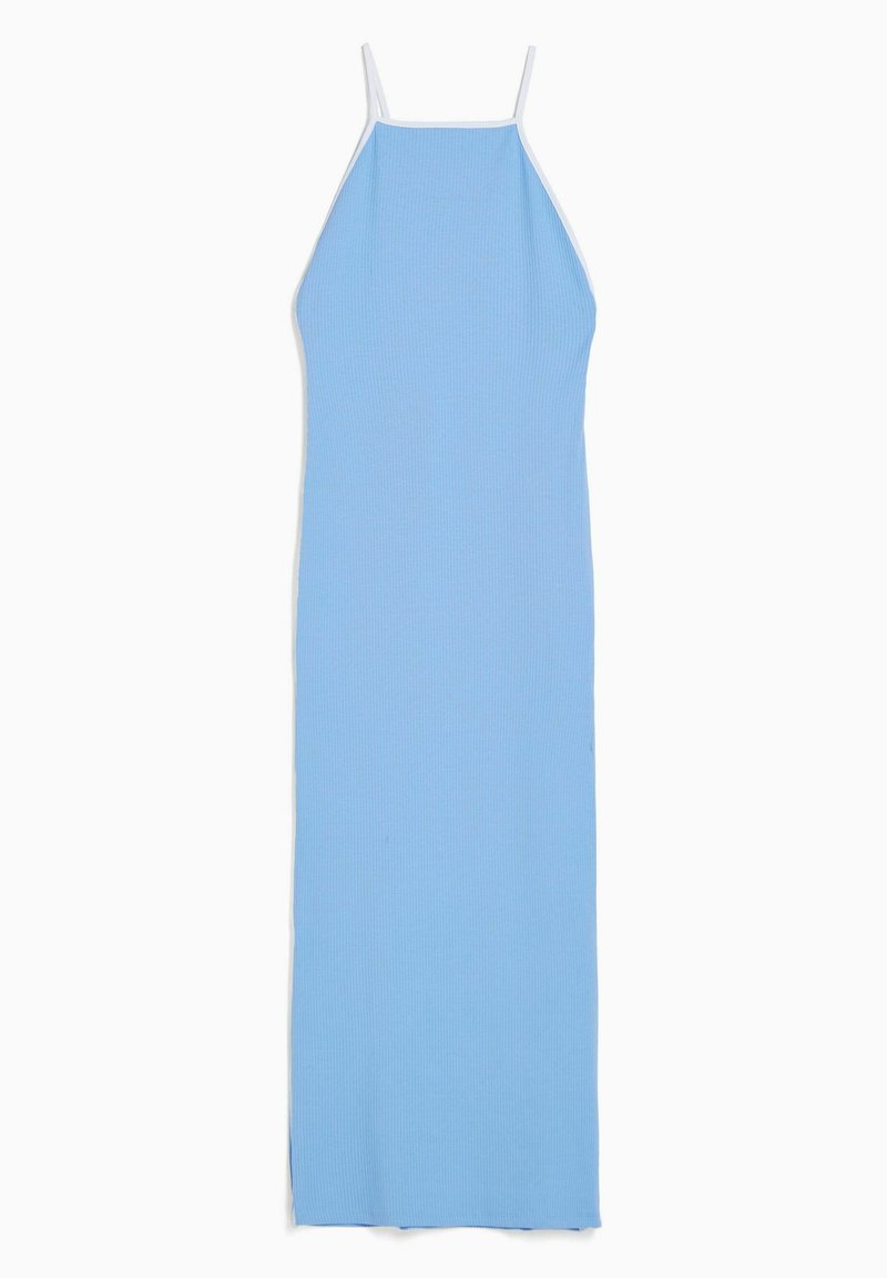 Bershka Gebreide jurk donkerblauw