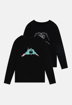UNISEX 2 PACK - T-shirt à manches longues - black