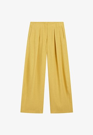 Massimo Dutti, Pantalon classique - mustard yellow