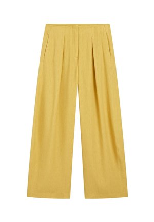 Massimo Dutti, Pantalon classique - mustard yellow