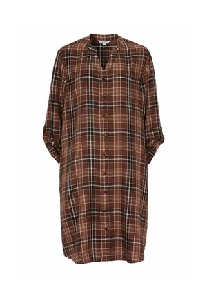 Cellbes of Sweden, WOVEN DRESS WITH POCKETS - Shirt dress - rust checked