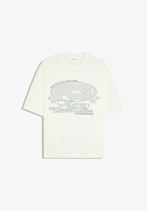 Bershka, PRINT T-SHIRT - T-Shirt print - white