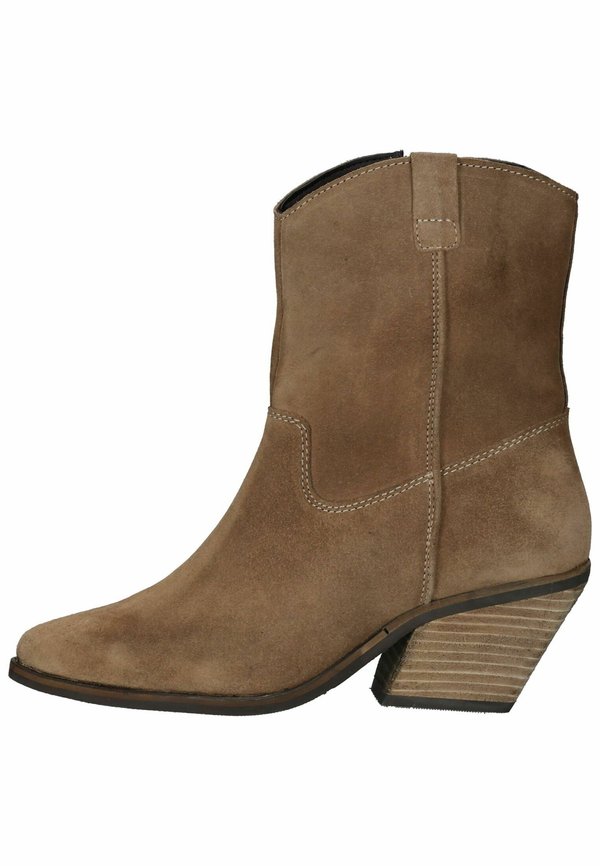 Cowboy-/Bikerstiefelette - taupe